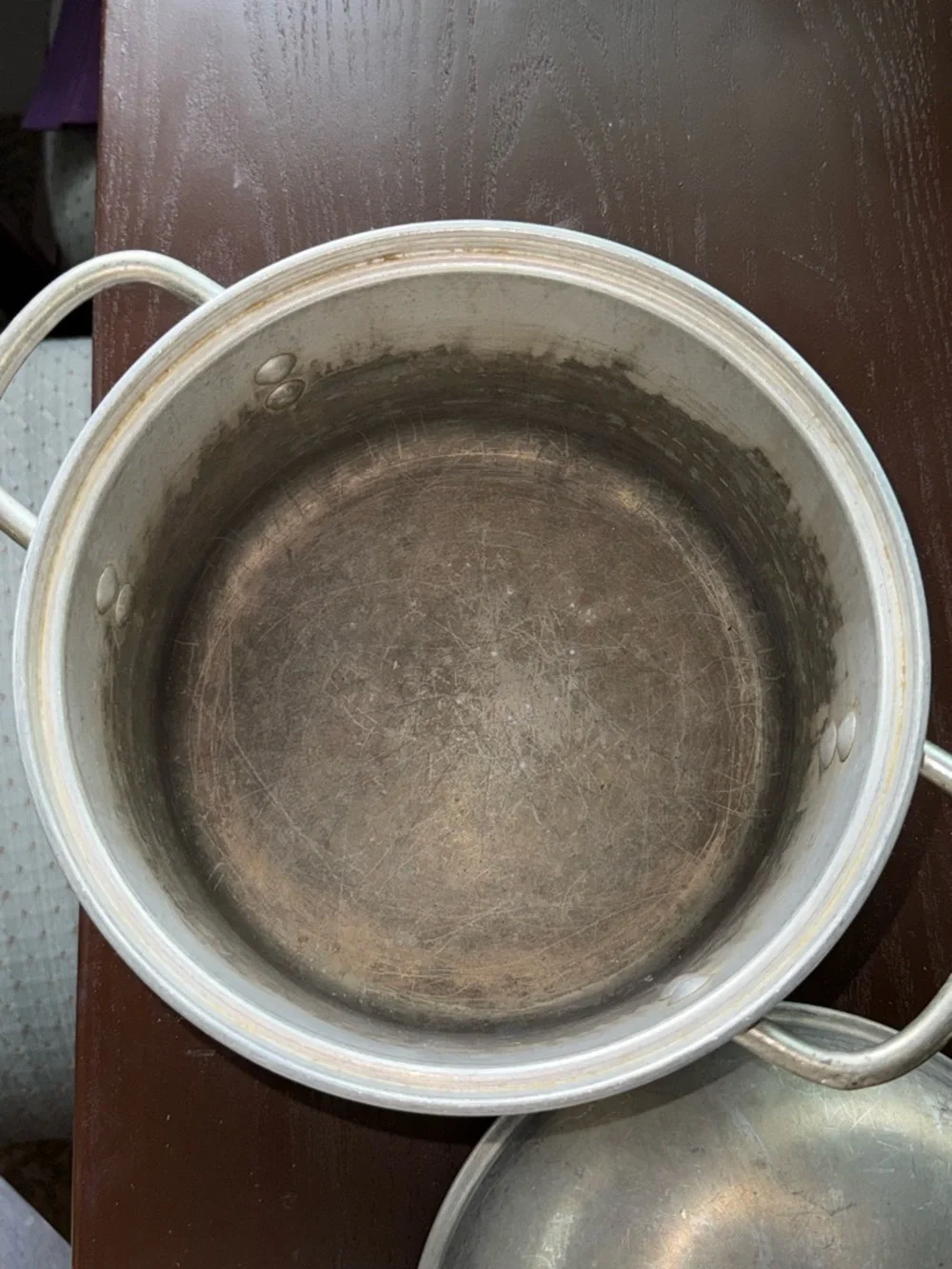 Vintage Leyse Aluminum 3-Piece 2 Qt Steamer Pot w/ Insert & Lid Campfire